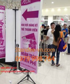 Standee ngoài trời, standee chữ thập 001