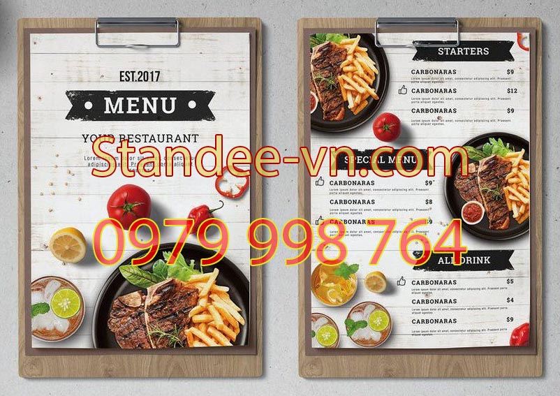 Menu là gì? Các loại menu thường được sử dụng hiện nay - Standee ...