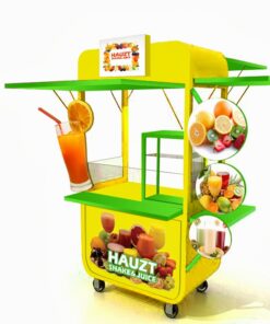 Booth sampling mini giá rẻ trưng bày nước trái cây